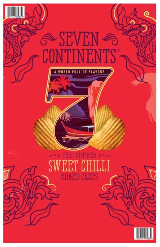 Seven Continents Sweet Chilli Crisps, 900g